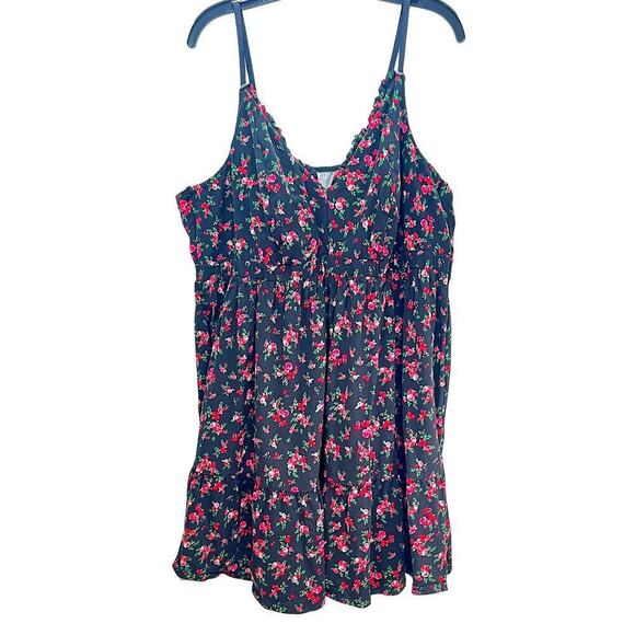 Cacique Lane Bryant NWT Rose Print Knit Sleep Chemise Cami Top Plus Size 26 / 28 - Picture 1 of 9